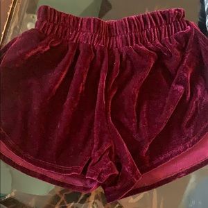 Velvet shorts